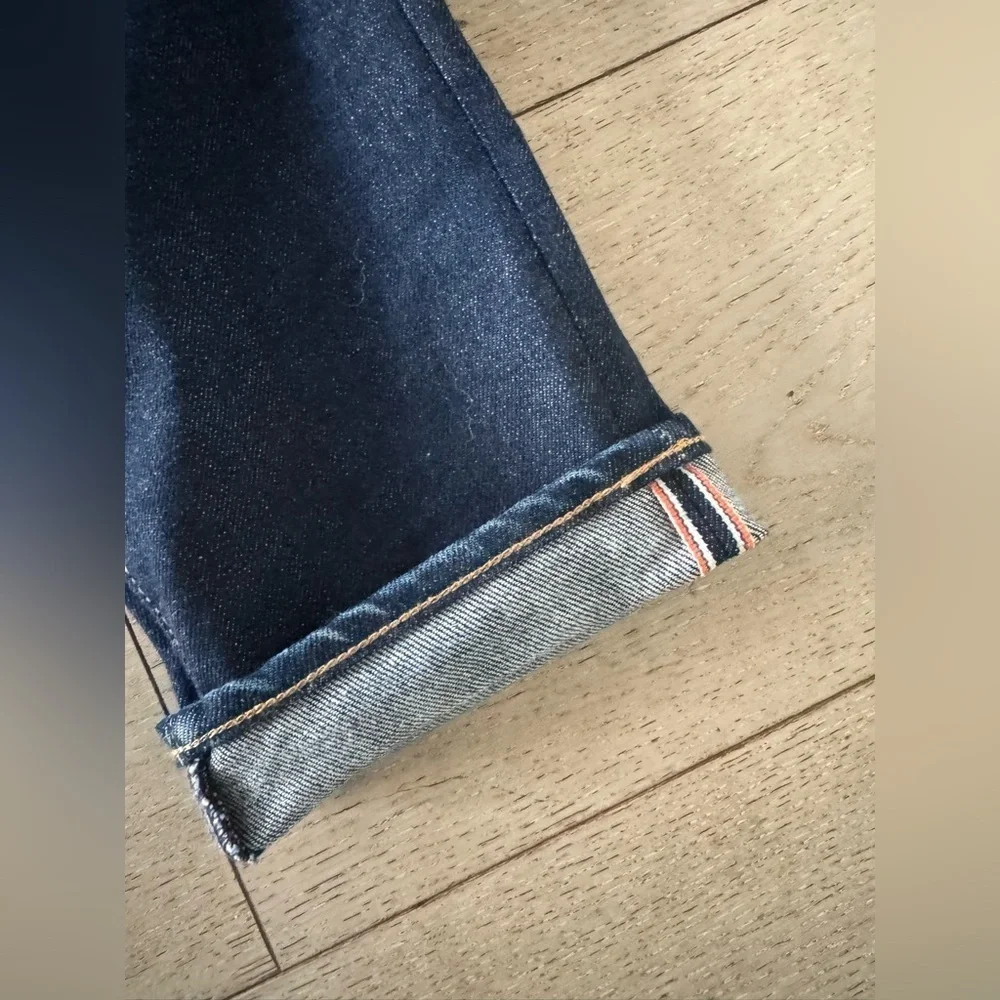 Hiroshi Kato Men’s Jeans size 29 ( 32x 26) Scissors slim tapered raw indigo